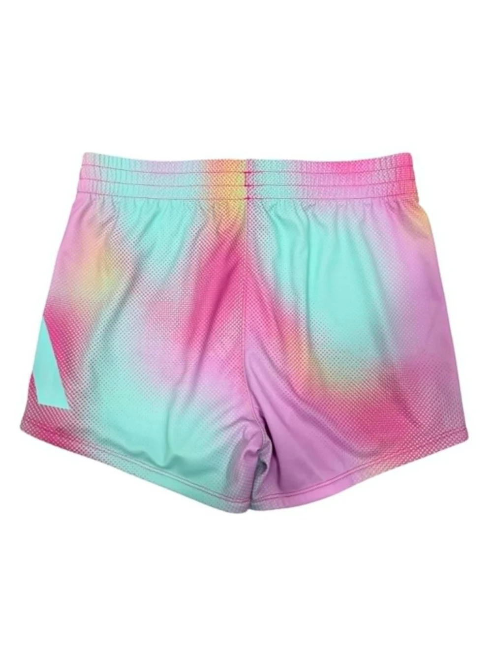 Adidas AOP Knit Shorts Pink Pastel Tie Dye Active Performance Girls Size XL NWT
